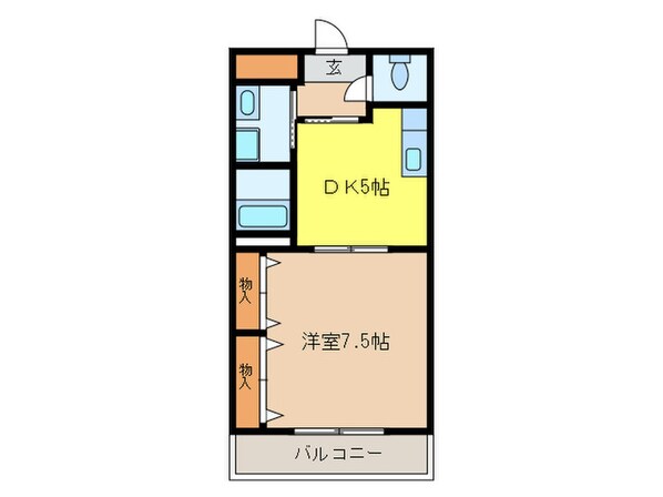 ブエナビスタ貝塚の物件間取画像